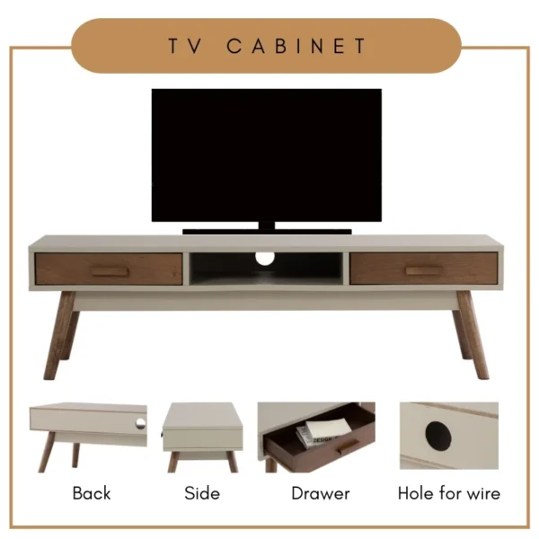 c24d0239945426a7594497a86c479f7a.webp BAILEY TV Cabinet With Drawer L150cm W45cm H45cm
