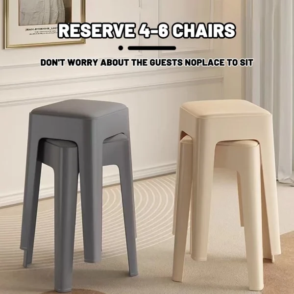 Random POLAR BEAR Square Stackable Stool
