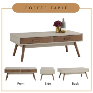 BAILEY Coffee Table With Drawer L120cm W60cm H45cm