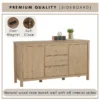 RHODES Sideboard With Drawer L160cm W46cm H88cm
