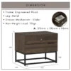 CAPRI Side Table With Drawer L60cm W42cm H50cm