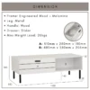 KOTKA Coffee Table With Drawer L110cm W55cm H38.5cm