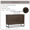 CAPRI Sideboard With Drawer L110cm W42cm H78cm
