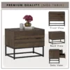 CAPRI Side Table With Drawer L60cm W42cm H50cm