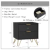 VOLOS Side Table With Drawer L48cm W40cm H50cm