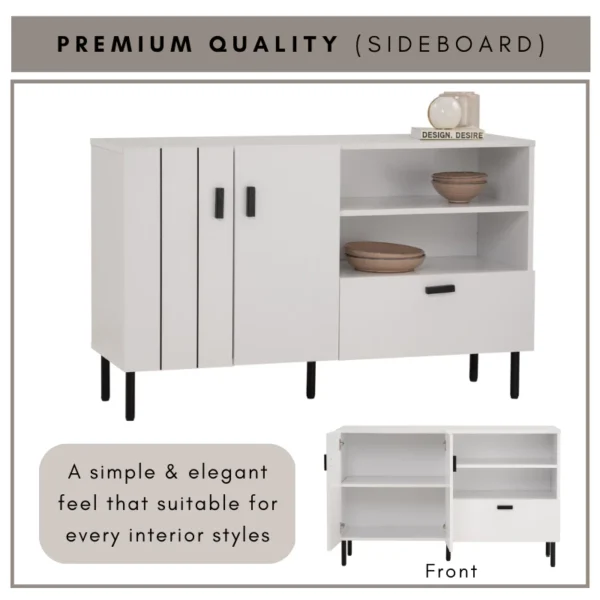 KOTKA Sideboard With Drawer L120cm W40cm H75cm
