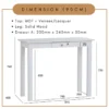 NANCY Console Table With Drawer L91.5cm W40cm H74cm