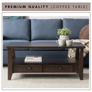 GASTON Coffee Table With Drawer L111.8cm W55.9cm H45.7cm