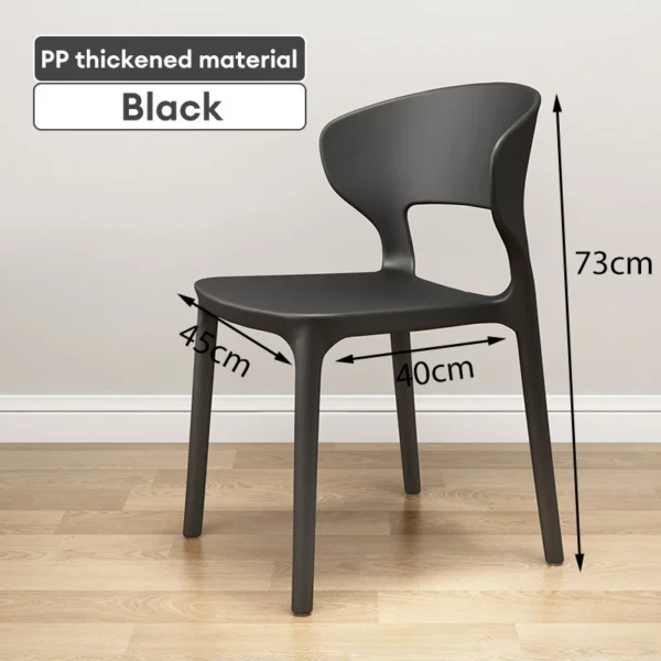 Stackable Plastic Dining Chair 200kg