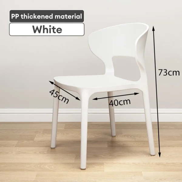 Stackable Plastic Dining Chair 200kg