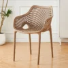 Stackable Mesh Backrest Dining Chair