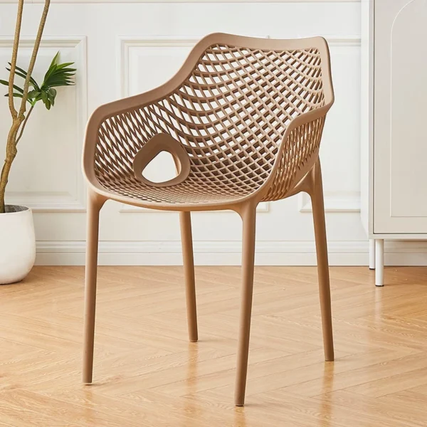 Stackable Mesh Backrest Dining Chair