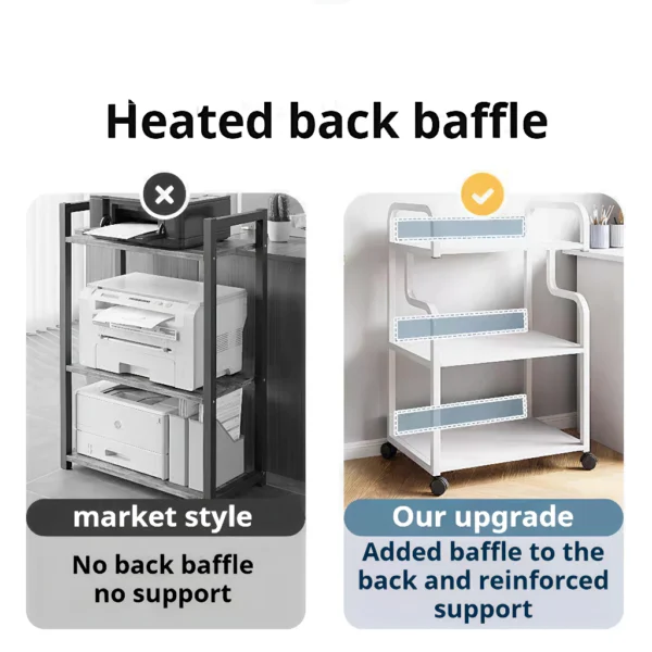 Kitchen Microwave Storage Rack with Wheels