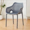 Stackable Mesh Backrest Dining Chair