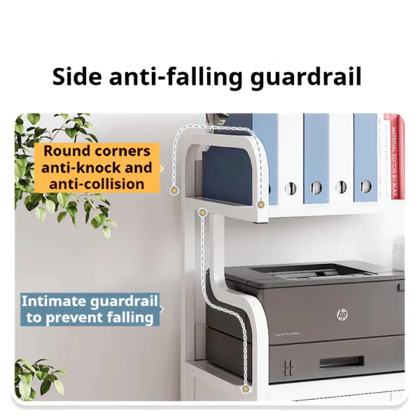 Kitchen Microwave Storage Rack with Wheels