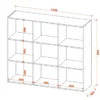 9 Cube Utility Shelf Multipurpose Storage Organizer Rack