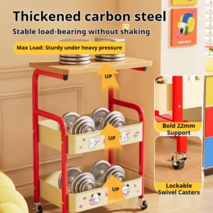 3 Tier Wheeled Storage Trolley