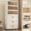80cm Foldable Stackable Storage Cabinet