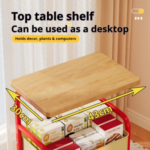 3 Tier Wheeled Storage Trolley