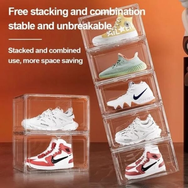 Transparent Stackable Shoe Storage Box