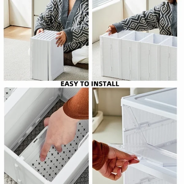 Foldable Stackable Shoe Storage Box