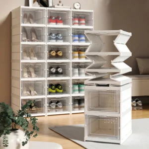 Foldable Stackable Shoe Storage Box