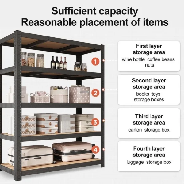 Heavy Duty Boltless Metal Storage Rack