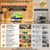 Transparent Helmet Display Storage Box L44cm W31.5cm H33cm
