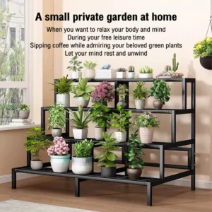 2/3/4 Tier Steel Outdoor Plant Rack