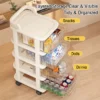Multi Layer Storage Trolley Rack