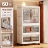 Foldable Wardrobe Storage Cabinet With Pulley