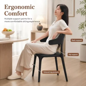 Horn Back Plastic Dining Chair